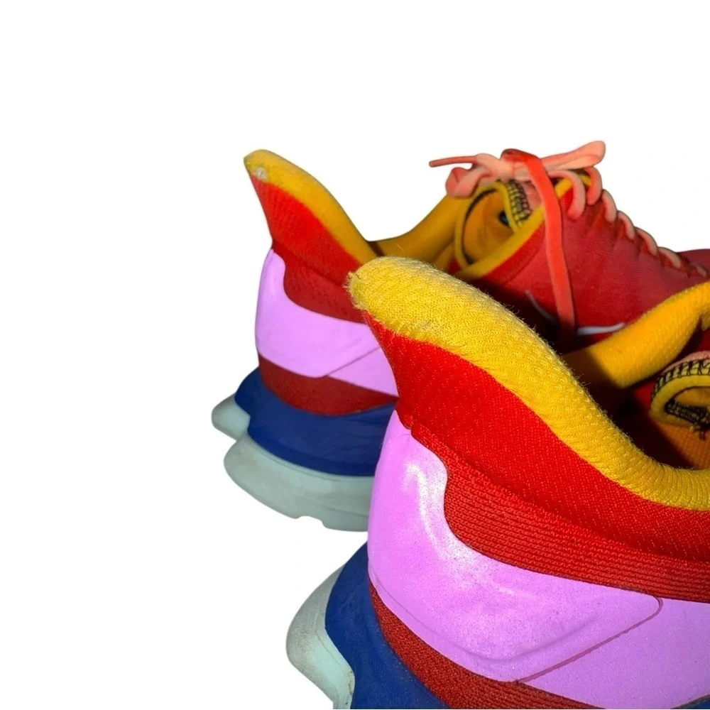 ▶️ Hoka ◀️ Mach 4 Multi Color Red/ Orange Gold Blue Colorway - Picture 8 of 14